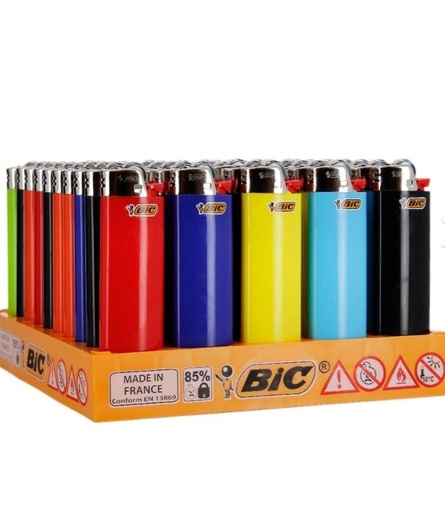 Bic Briquets à pierre Bic panachés couleurs .